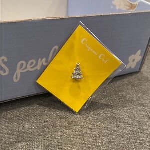 Origami Owl pave Christmas tree bracelet slider with SWAROVSKI Crystals